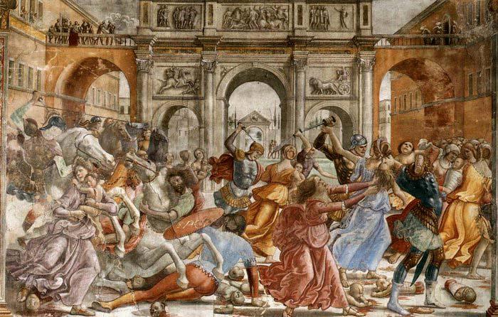 GHIRLANDAIO, Domenico Slaughter of the Innocents oil painting picture
